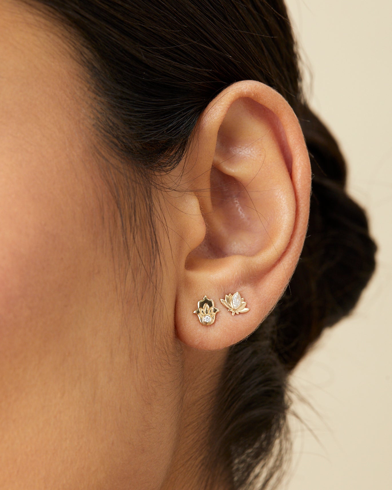 Good Fortune Hamsa Studs