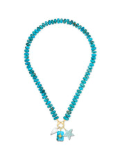 Load image into Gallery viewer, Turquoise Rondelle Bead Necklace