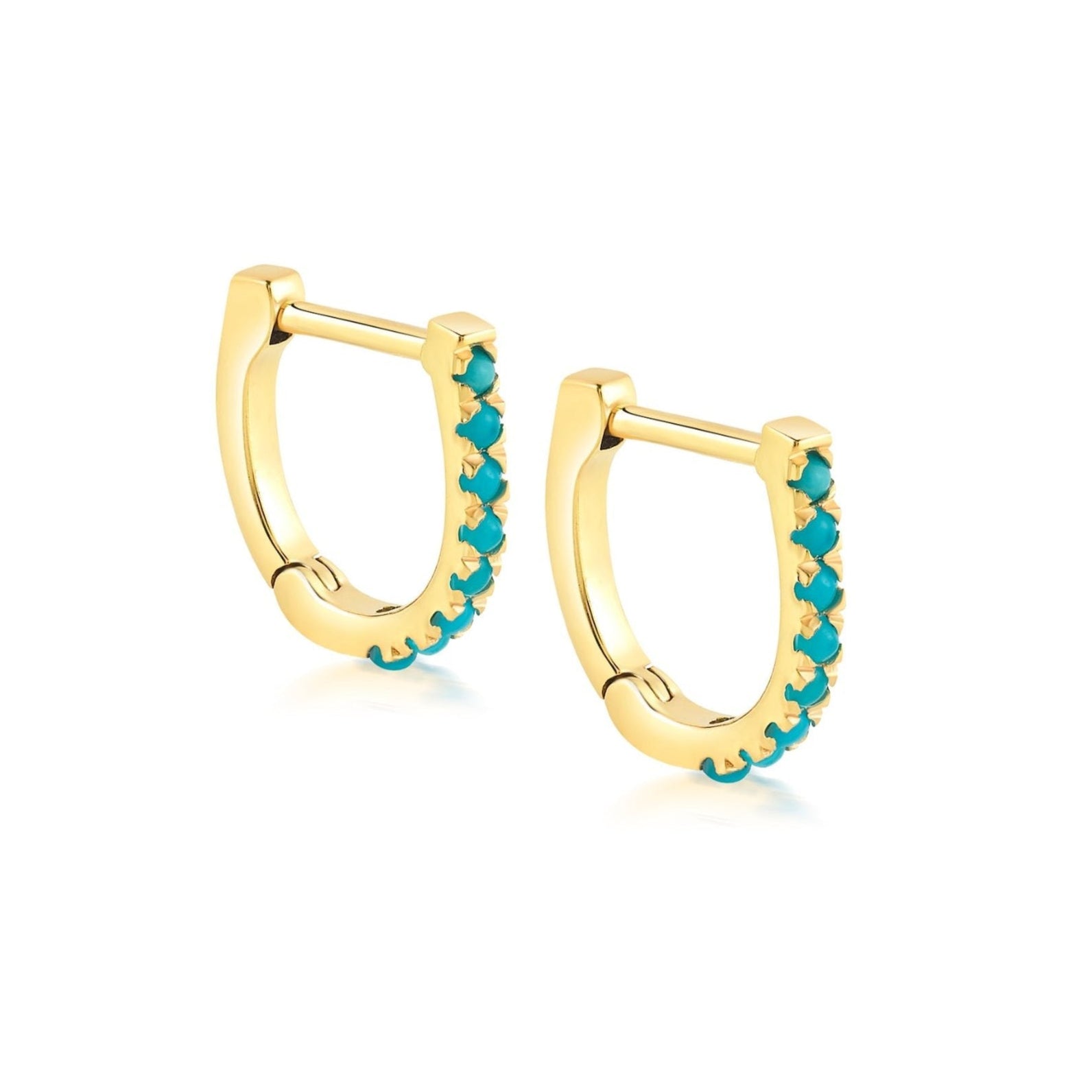 Turquoise Snap Huggies