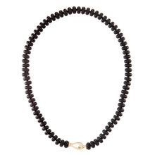 Load image into Gallery viewer, Black Onyx Rondelle Bead Necklace
