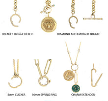 Load image into Gallery viewer, Rolo Chain w/ Charm Lock