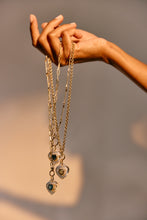 Load image into Gallery viewer, Crystal Heart Pendant - Swiss Blue Topaz