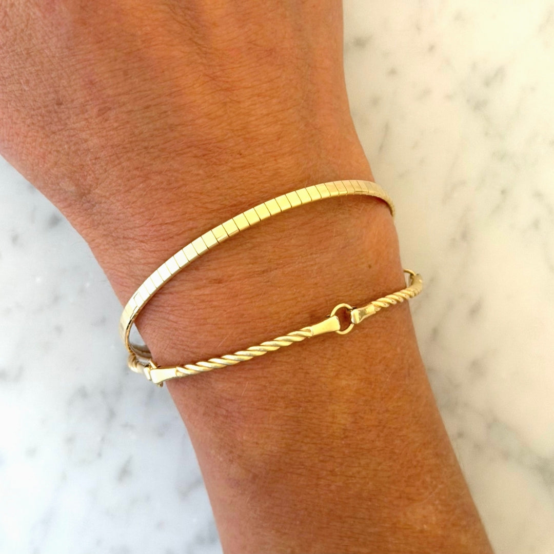 14k gold Cubetto Omega Bracelet