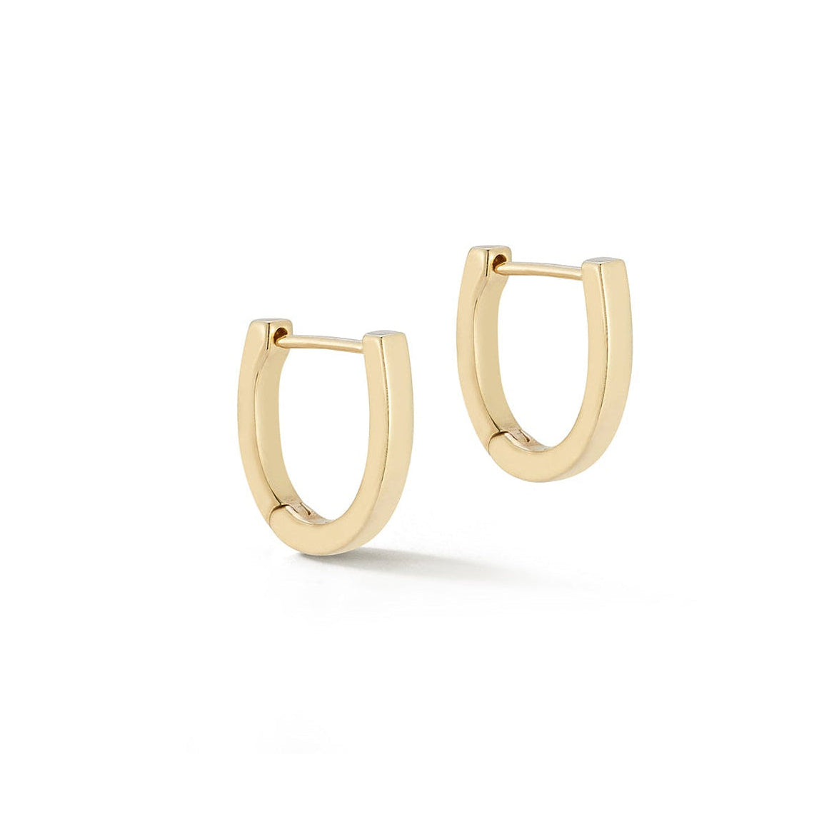 Gold huggie earrings
