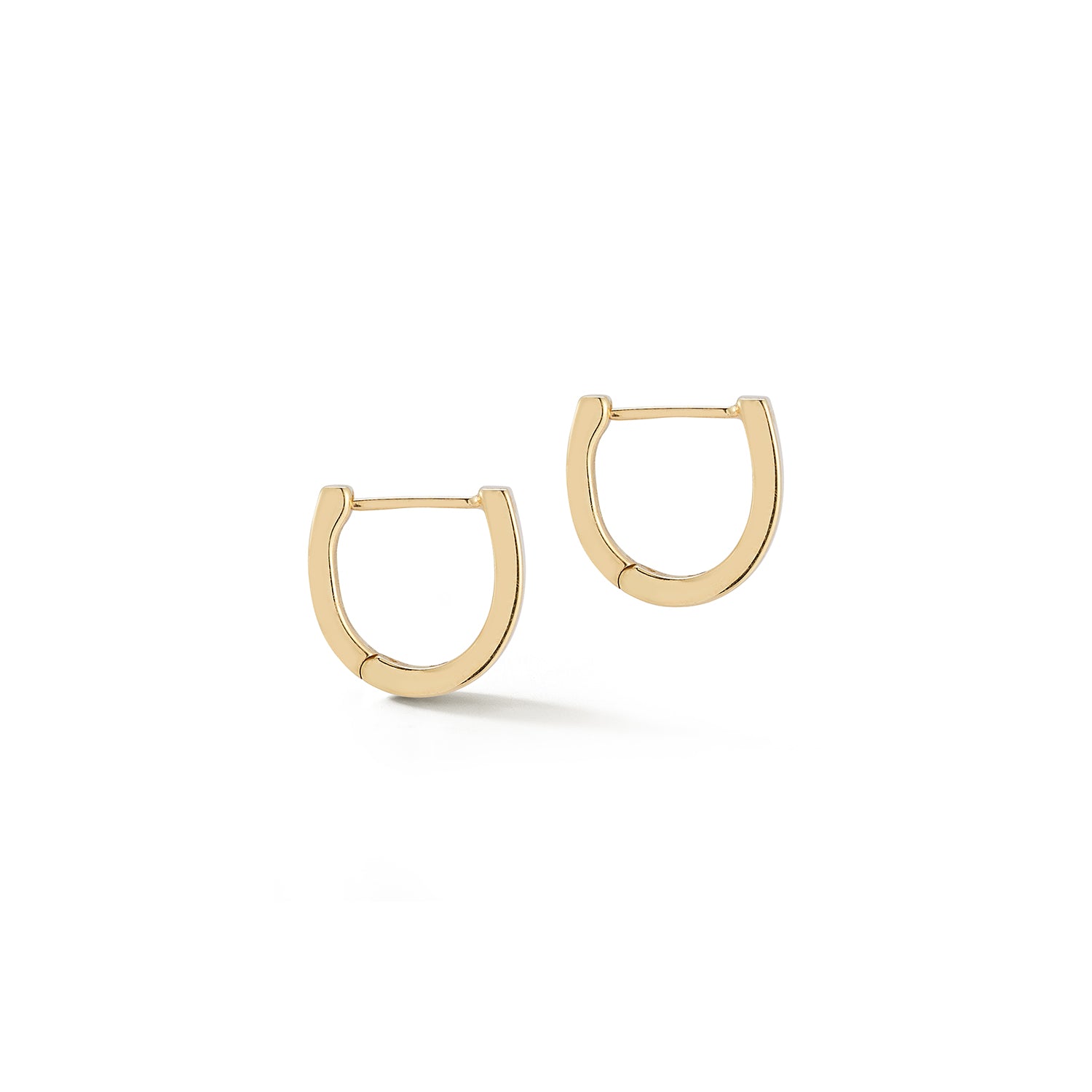 Gold huggie earrings