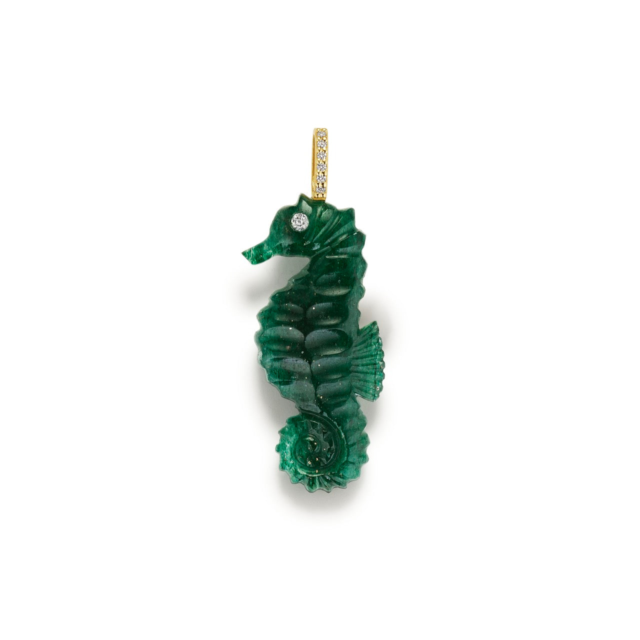Green Aventurine Seahorse Pendant