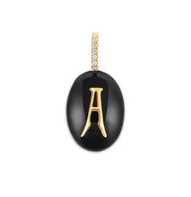 Load image into Gallery viewer, Small Oval Cabochon Monogram Pendant
