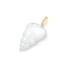 Load image into Gallery viewer, White Onyx Tulip Shell Pendant