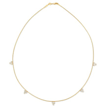 Load image into Gallery viewer, Triple Stone Station Necklace