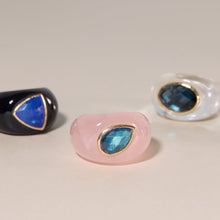 Load image into Gallery viewer, Rose Quartz Stone Ring