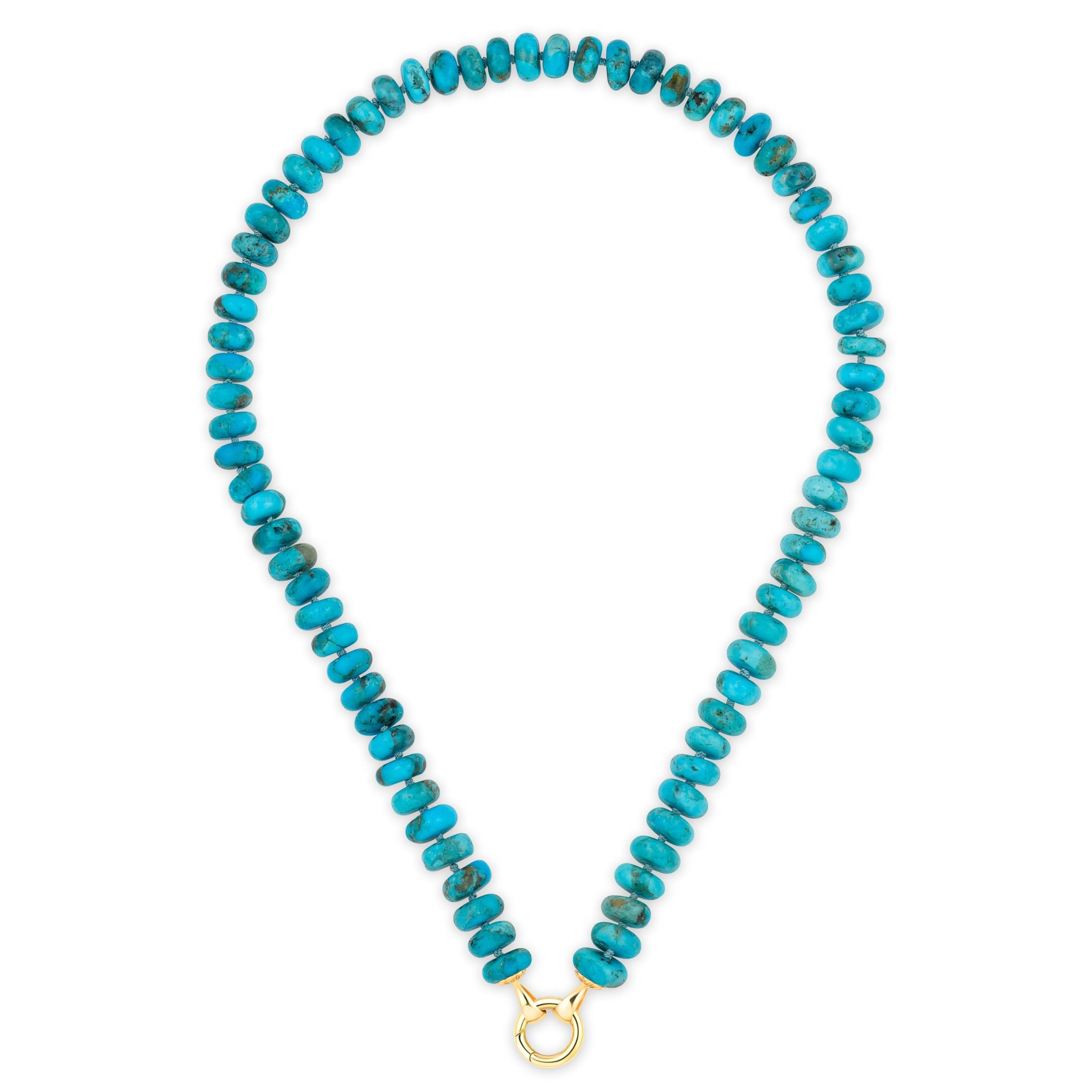 Turquoise Rondelle Bead Necklace