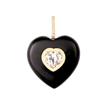 Load image into Gallery viewer, Black Onyx Heart Pendant