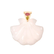 Load image into Gallery viewer, Extra Large White Onyx Scallop Shell Pendant