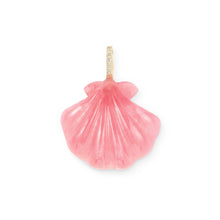 Load image into Gallery viewer, Pink Rhodochrosite Scallop Shell Pendant
