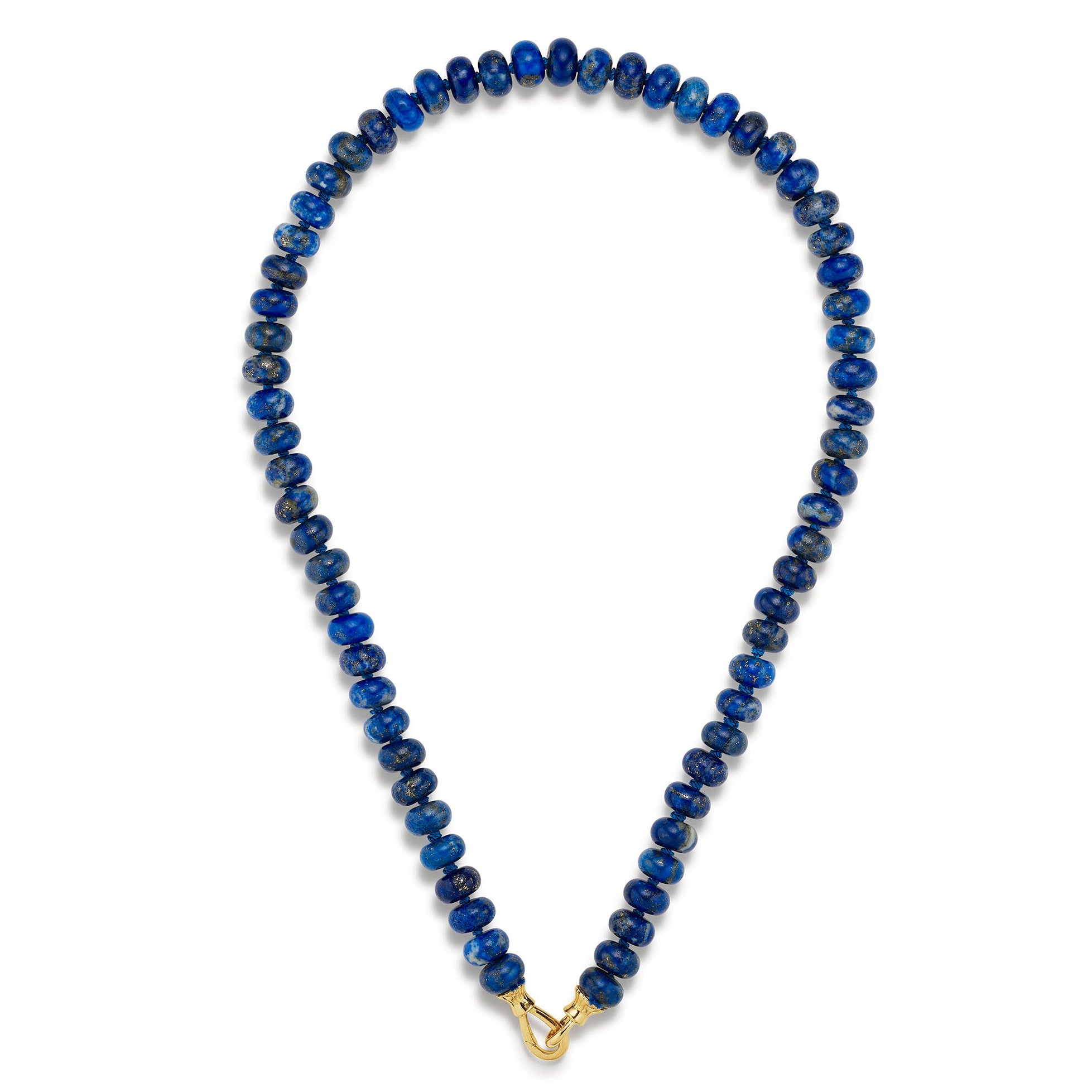 Lapis Lazuli Rondelle Bead Necklace