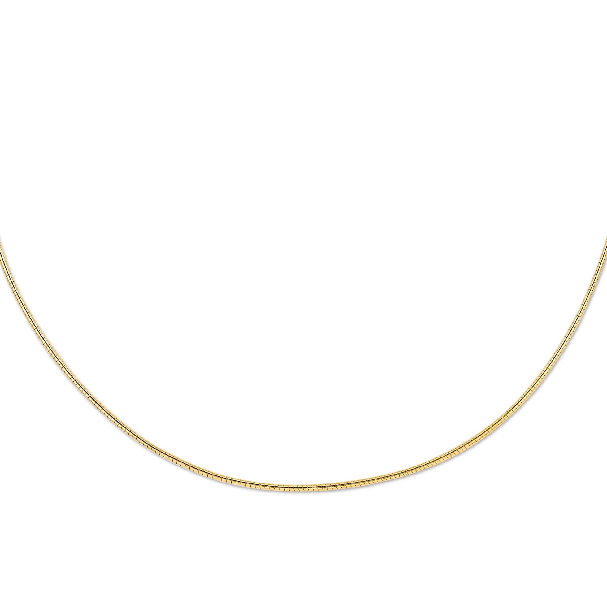 14K GOLD OMEGA CHAIN-CLOSE UP