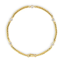 Load image into Gallery viewer, Small Diamond Curb Chain Bracelet
