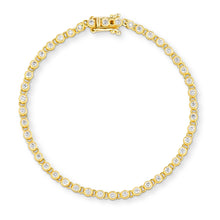 Load image into Gallery viewer, Vintage Inspired Tennis Bracelet