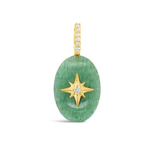 Load image into Gallery viewer, Small Oval Cabochon Starburst Pendant