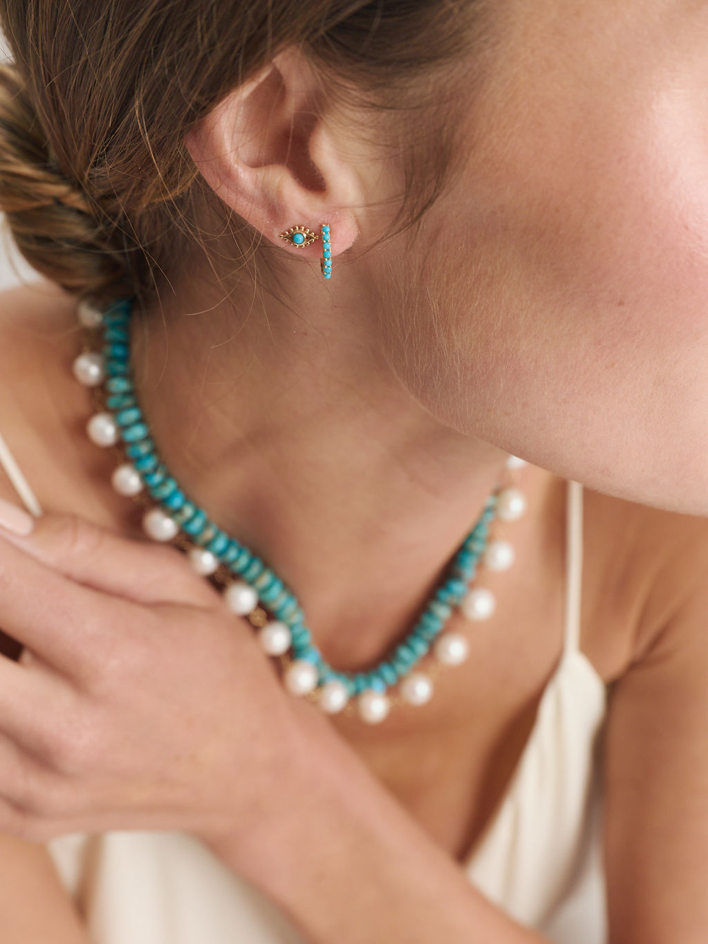 Turquoise Snap Huggies