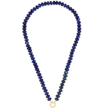 Load image into Gallery viewer, Lapis Lazuli Rondelle Bead Necklace