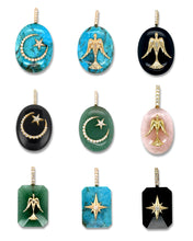 Load image into Gallery viewer, Pink Opal Large Oval Cabochon Dove Pendant