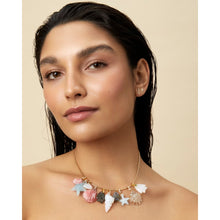 Load image into Gallery viewer, gemstone shell charms