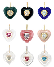 Load image into Gallery viewer, Crystal Heart Pendant - Swiss Blue Topaz