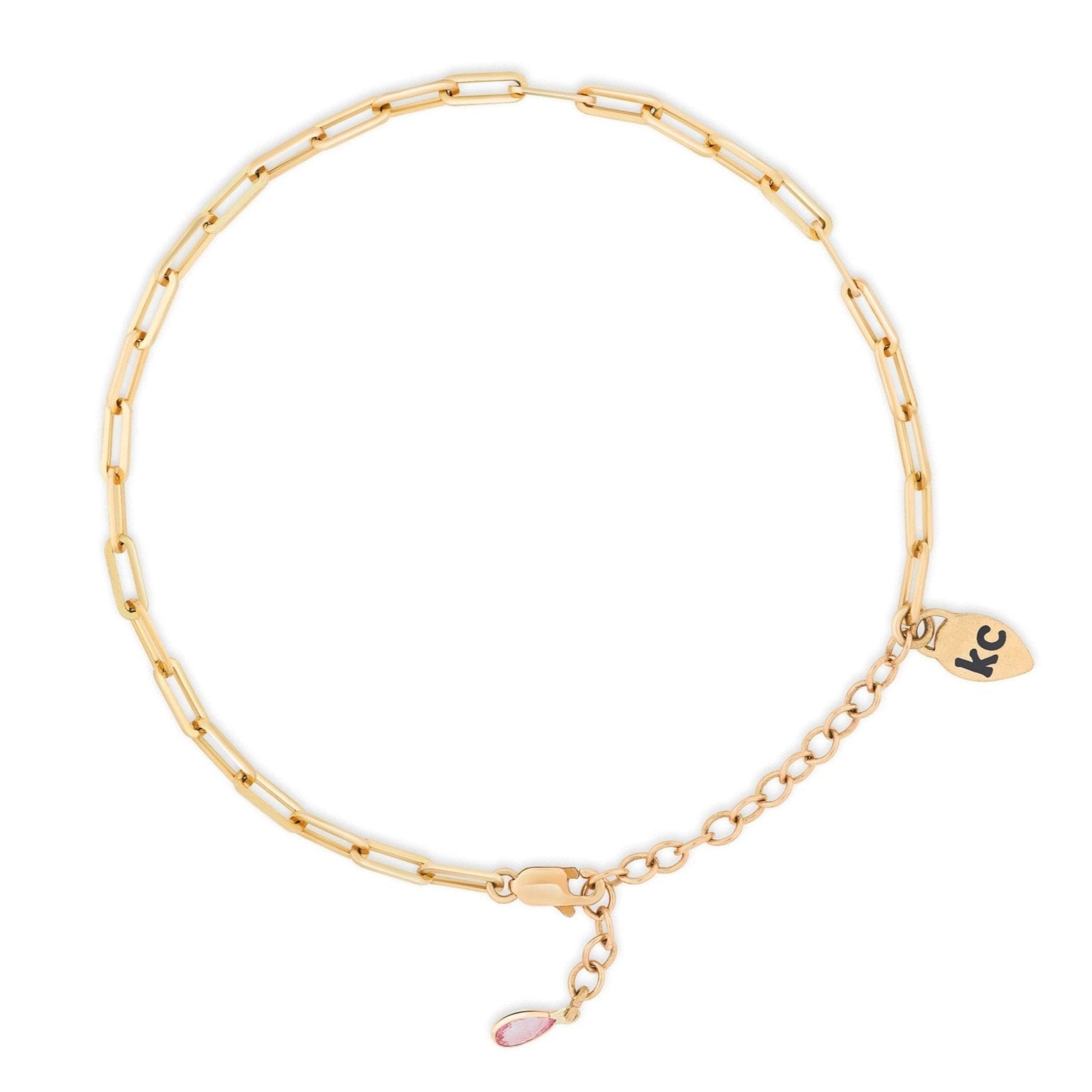 Small Paperclip Chain Bracelet