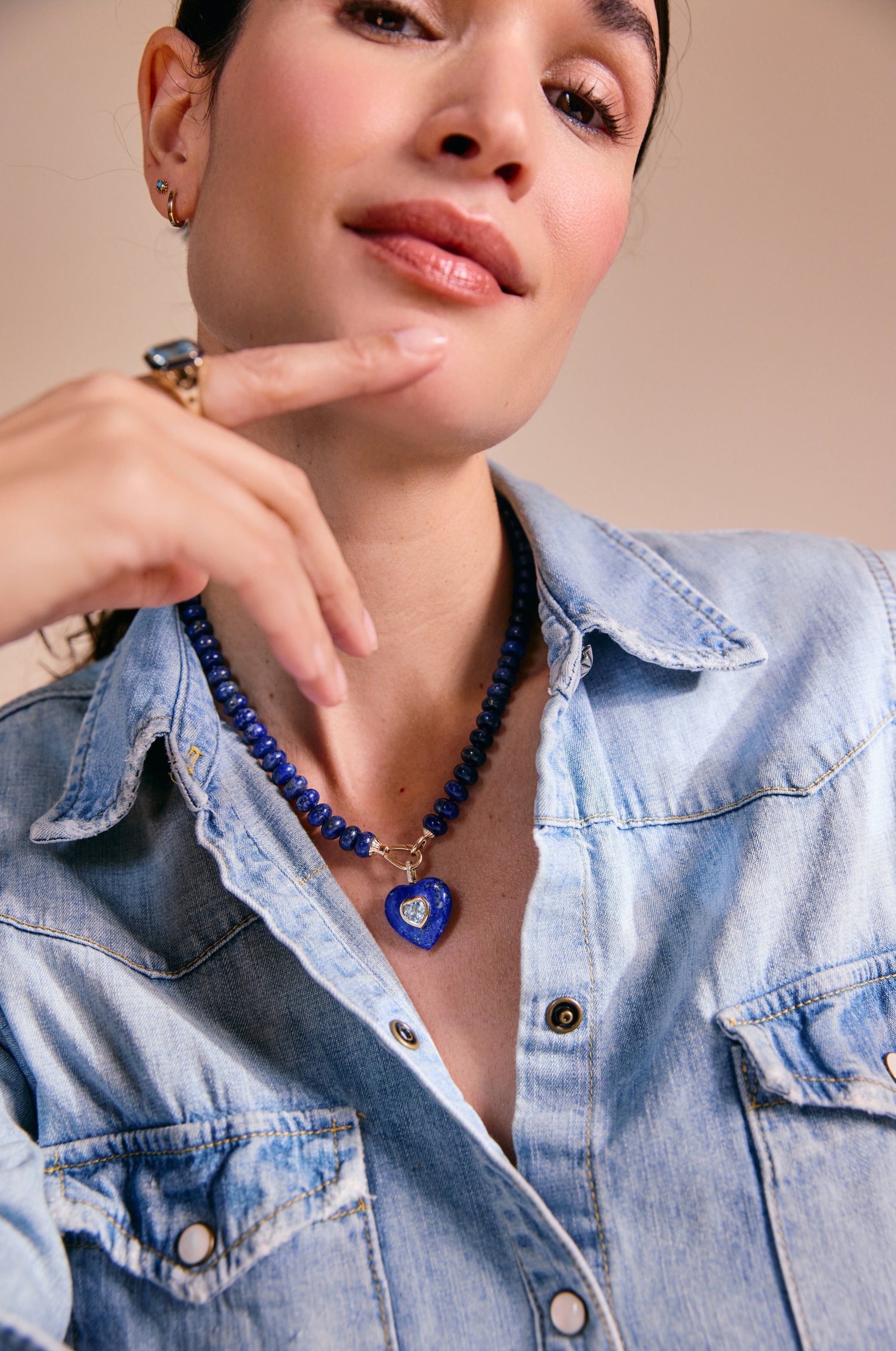 Lapis Lazuli Heart Pendant