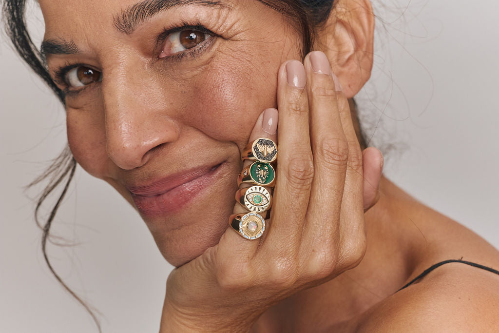 signature symbol Signet Rings