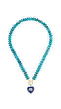 Load image into Gallery viewer, Turquoise Rondelle Bead Necklace