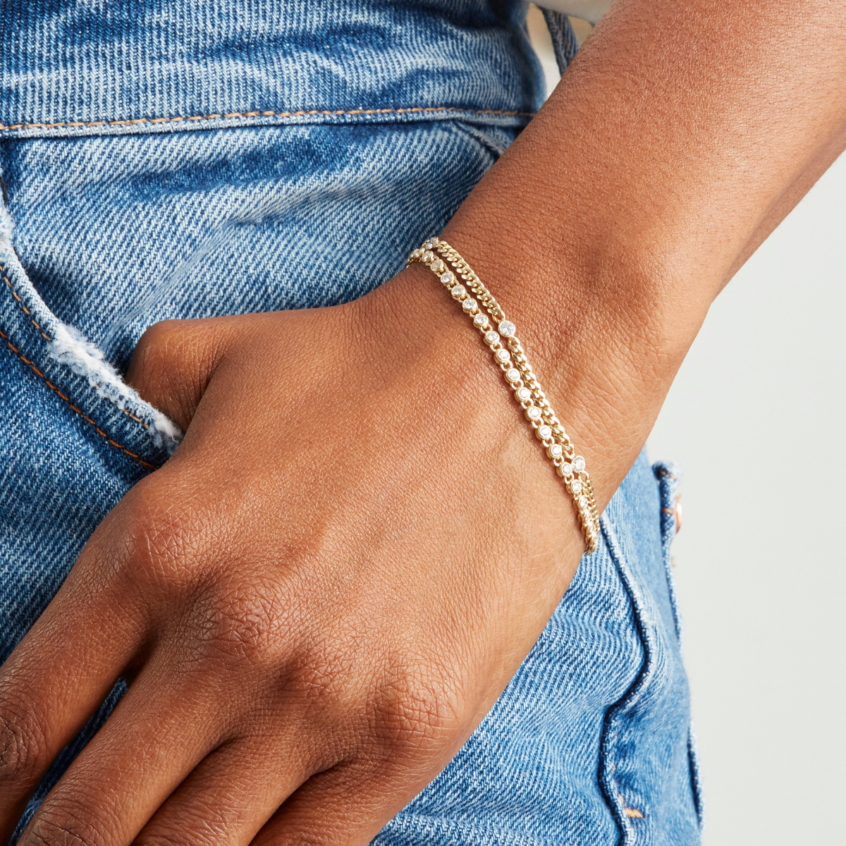 Vintage Inspired Tennis Bracelet