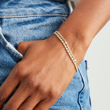 Load image into Gallery viewer, Vintage Inspired Tennis Bracelet