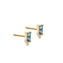 Load image into Gallery viewer, Emerald Cut Studs