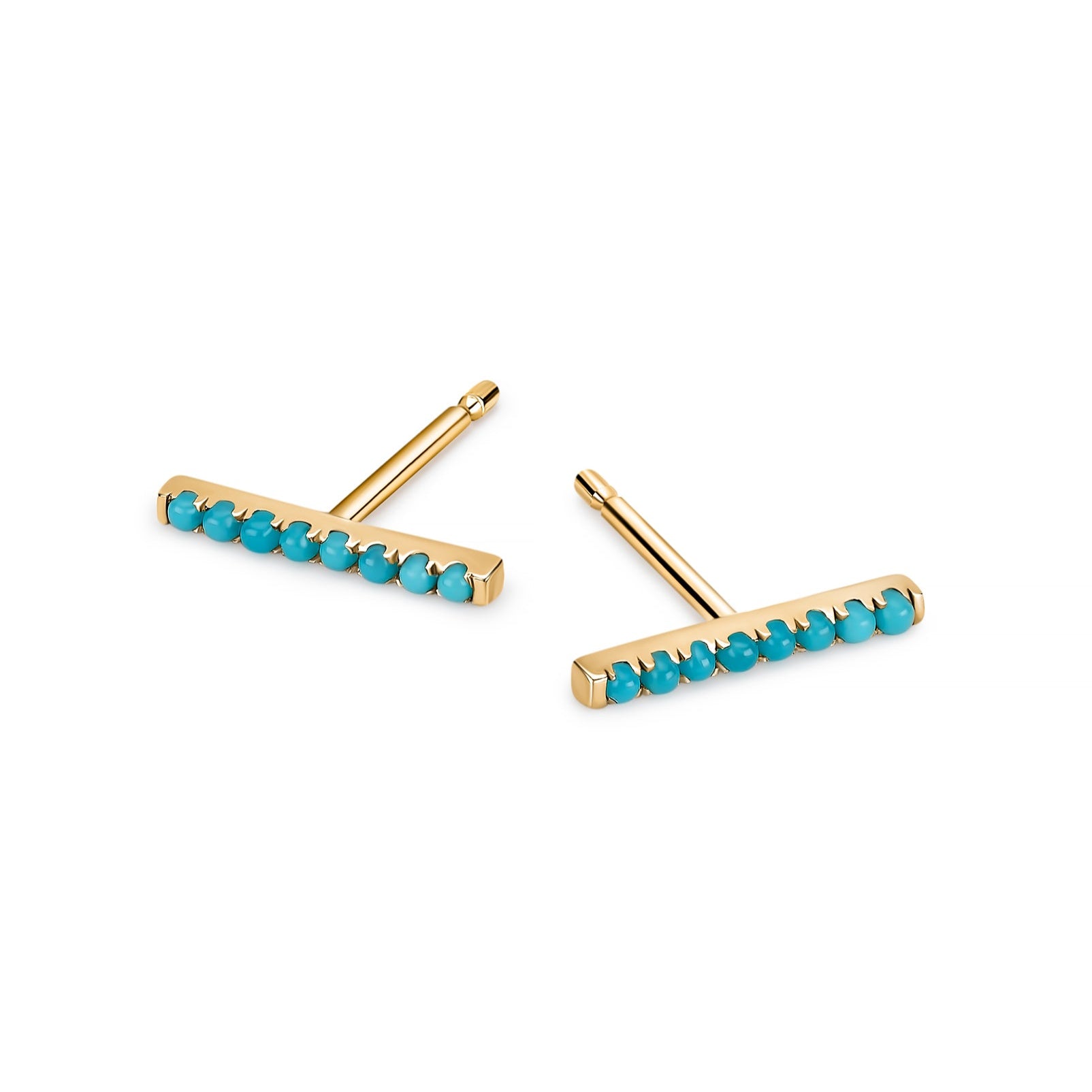 Turquoise Bar Earrings