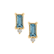 Load image into Gallery viewer, Emerald Cut Studs