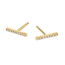 Load image into Gallery viewer, Diamond Bar Earrings