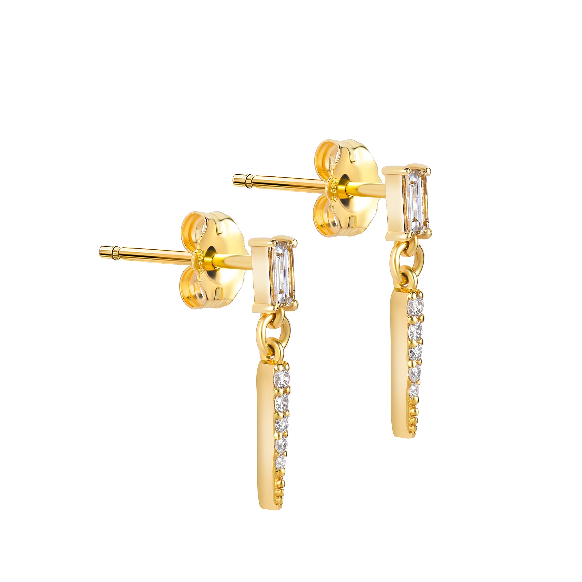 Diamond Drop Earrings