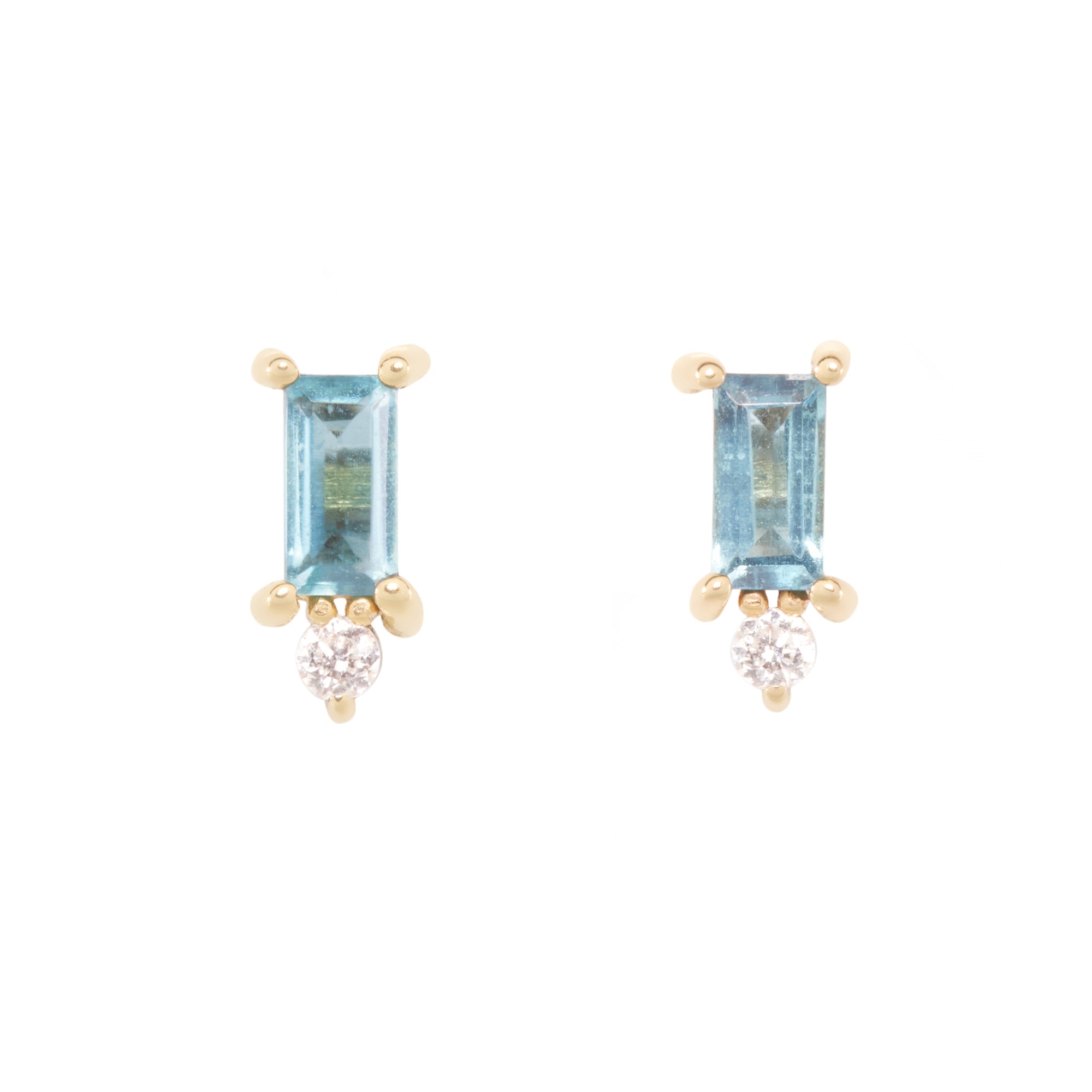 Emerald Cut Studs