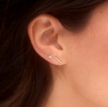 Load image into Gallery viewer, Gold Bar Earrings