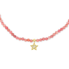 Load image into Gallery viewer, Star Tiny Gemstone Necklace
