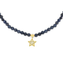 Load image into Gallery viewer, Star Tiny Gemstone Necklace
