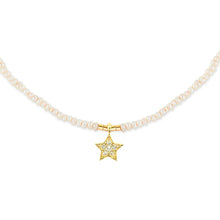 Load image into Gallery viewer, Star Tiny Gemstone Necklace
