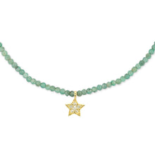 Load image into Gallery viewer, Star Tiny Gemstone Necklace
