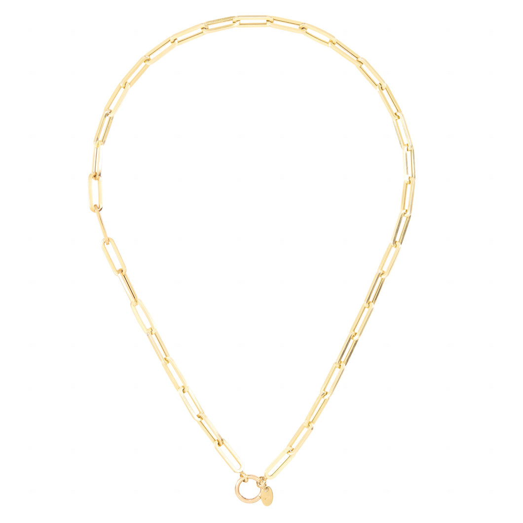 14k Gold PaperClip Chain