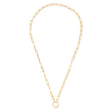 Load image into Gallery viewer, 14k gold small Paperclip Chain 
