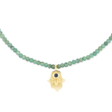 Load image into Gallery viewer, Good Fortune Tiny Gemstone Necklace
