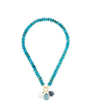 Load image into Gallery viewer, Turquoise Rondelle Bead Necklace
