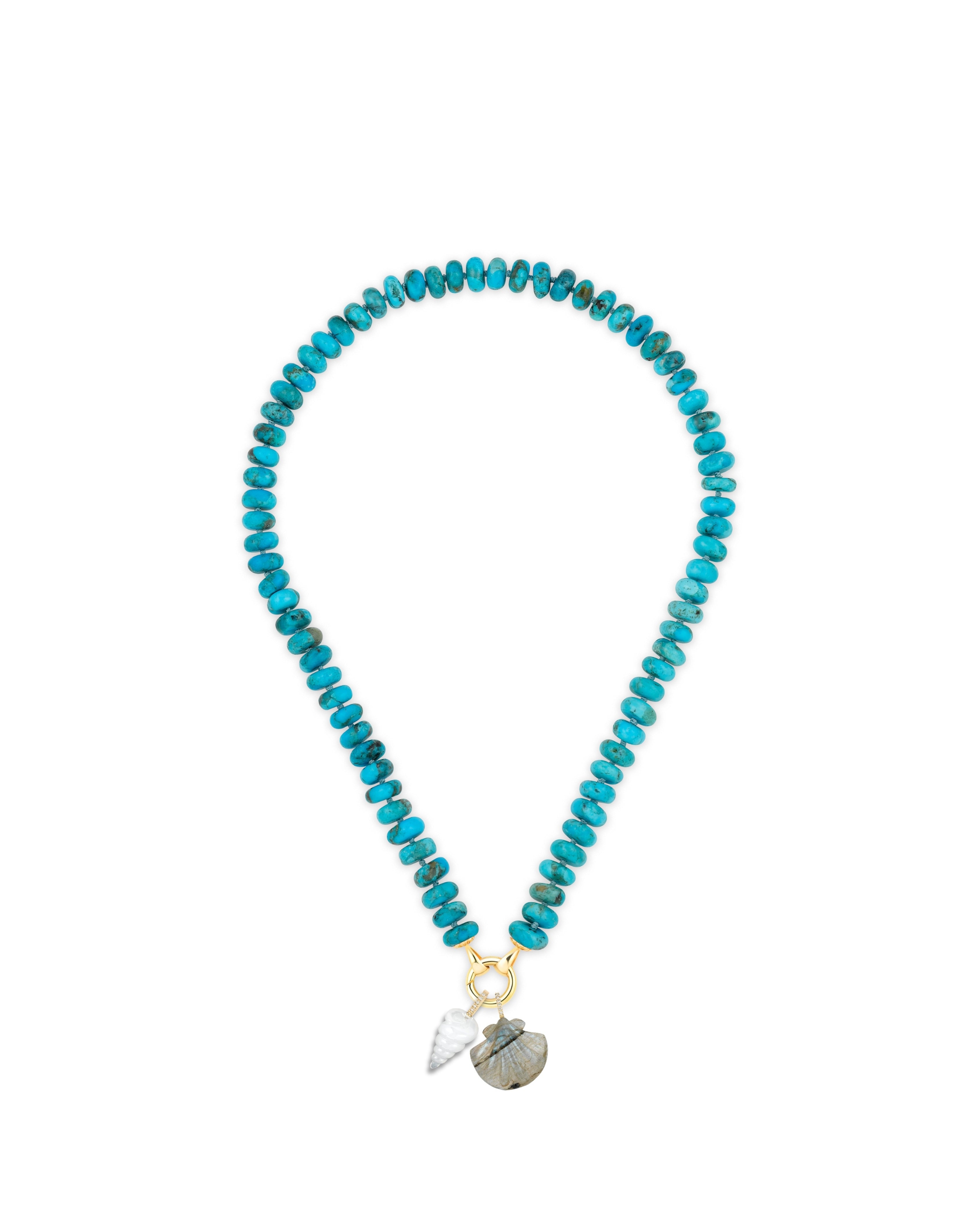 Turquoise Rondelle Bead Necklace